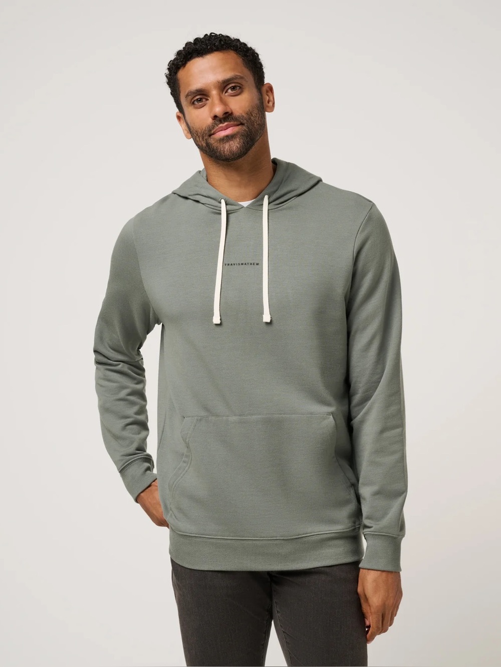 NWT Travis Mathew Coastal Cloud Hoodie soft fleece pullover green M travismathew